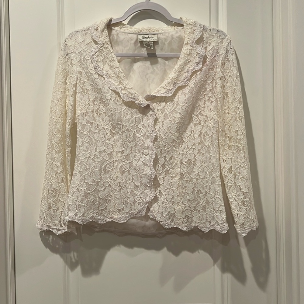 Neiman Marcus Vintage Lace Blouse - Picture 4 of 8